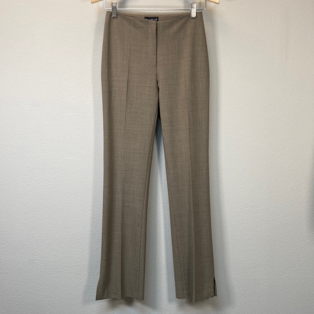 Bebe Vintage 90s Y2K Brown Flat Front Zippered Slacks, Sz 2
